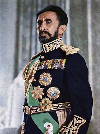 Portrait or historical depiction of Haile Selassie I