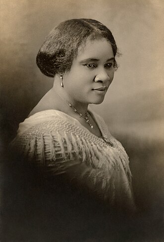 Portrait or historical depiction of Madam C. J. Walker