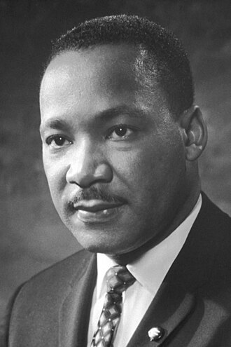 Portrait or historical depiction of Martin Luther King Jr.