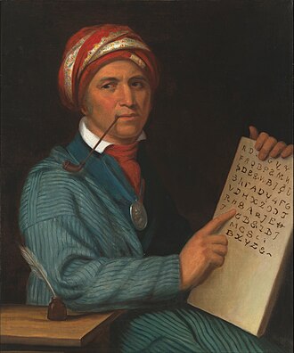 Portrait or historical depiction of Sequoyah