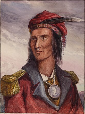 Portrait or historical depiction of Tecumseh