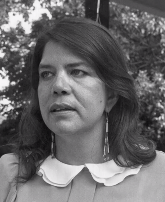 Portrait or historical depiction of Wilma Mankiller