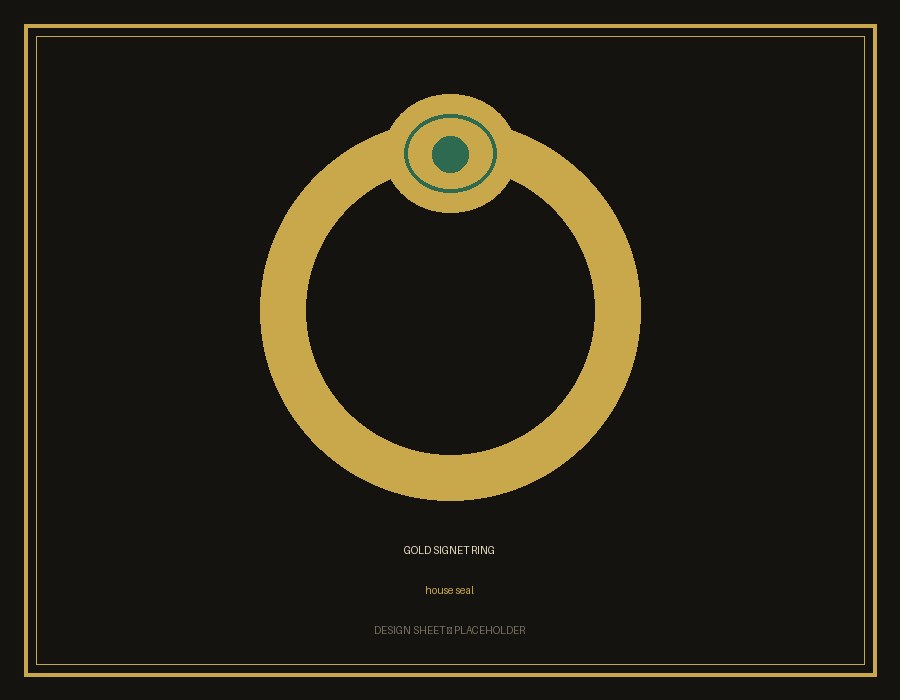 Gold signet ring